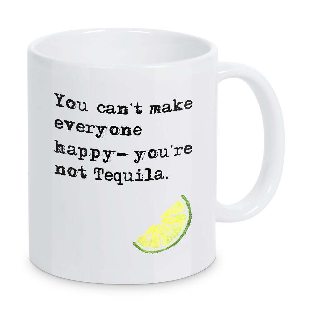 Tasse "Tequila Happy" artboxONE - Essen & Trinken,Schwarzweiß,Essen & Trinken / Alkohol,Lustig