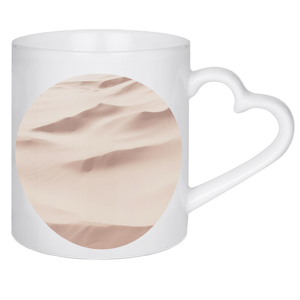 Herztasse "Minimalist Desert Photography" artboxONE - Natur,Reise - Minimalist,Desert,Sand