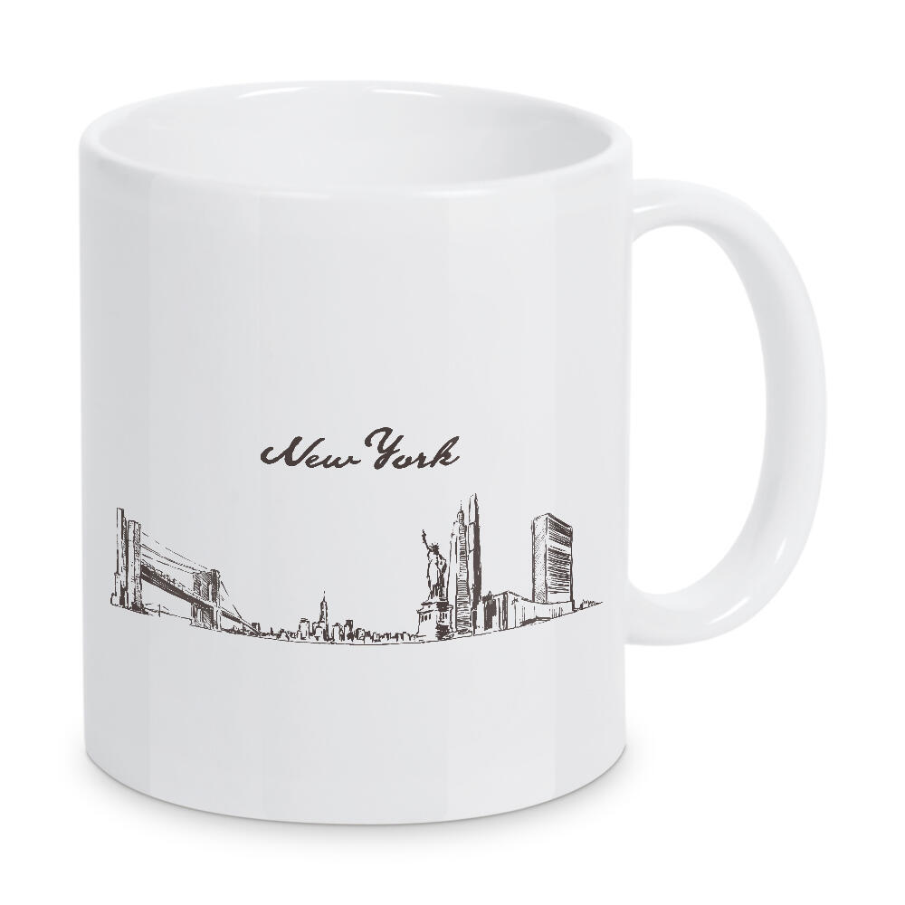 Tasse "New York hand drawn skyline" artboxONE - Städte,Städte / New York