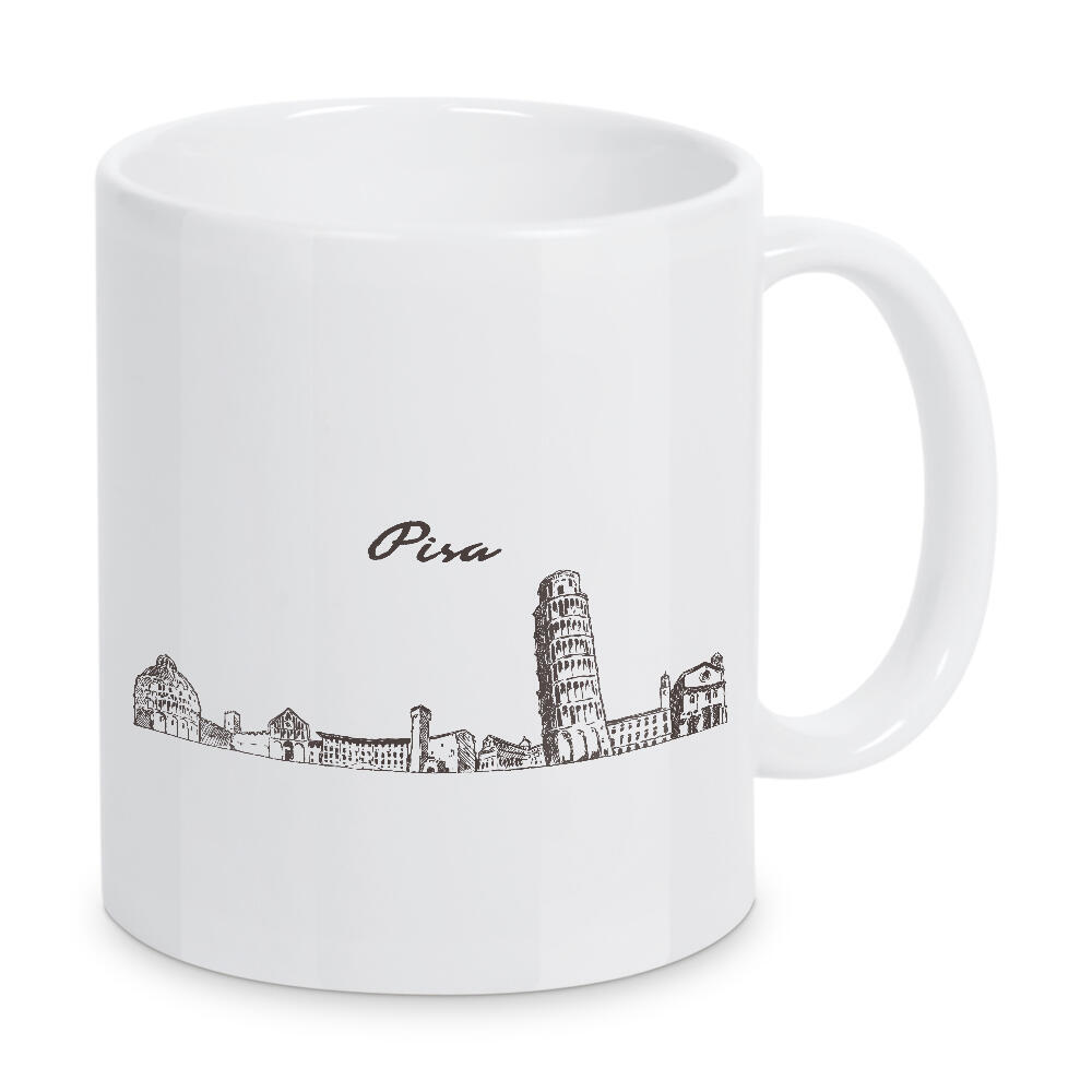 Tasse "Pisa hand drawn skyline" artboxONE - Städte