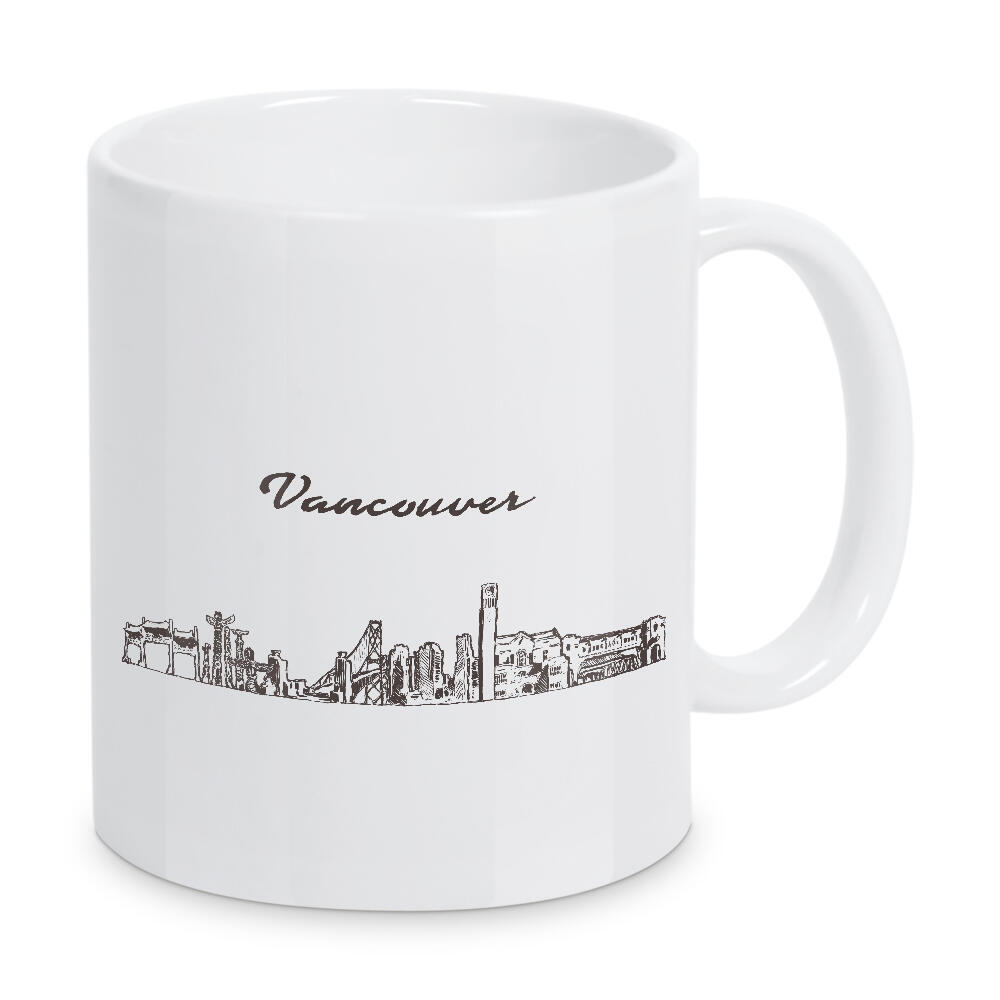 Tasse "Vancouver hand drawn skyline" artboxONE - Städte