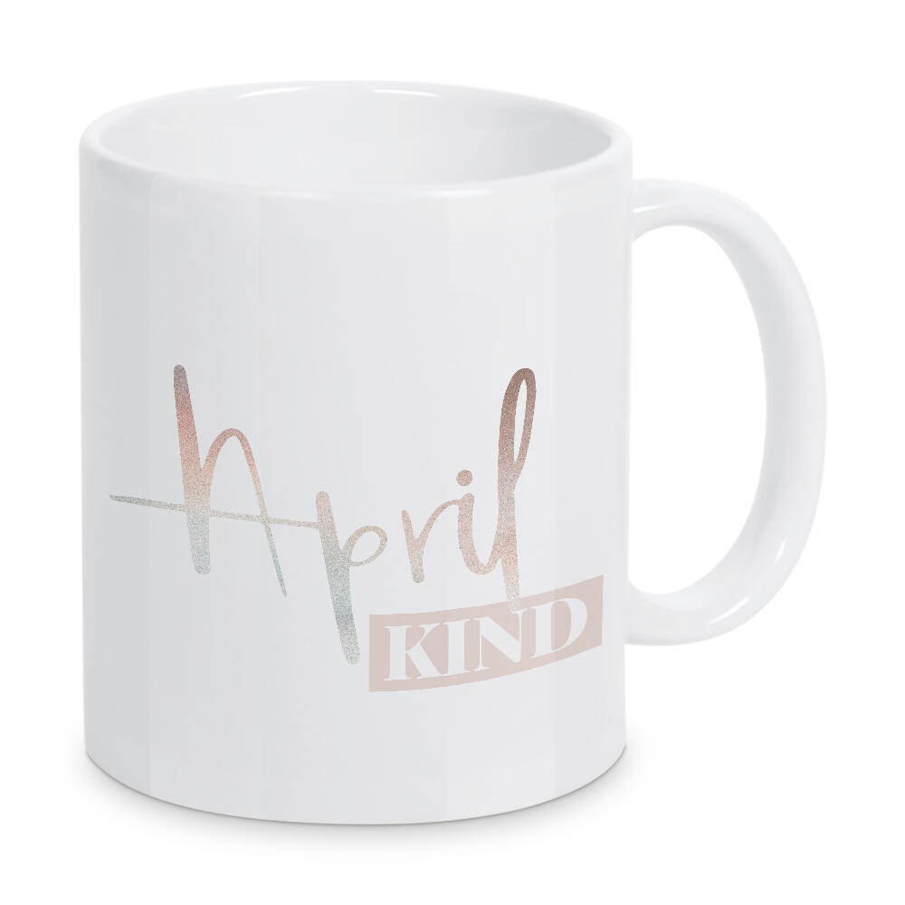 Tasse "Aprilkind" artboxONE - Typografie - April,Aprilkind,Kinderzimmerposter,Kinderzimmerprint,Monat,Geburtsmonat