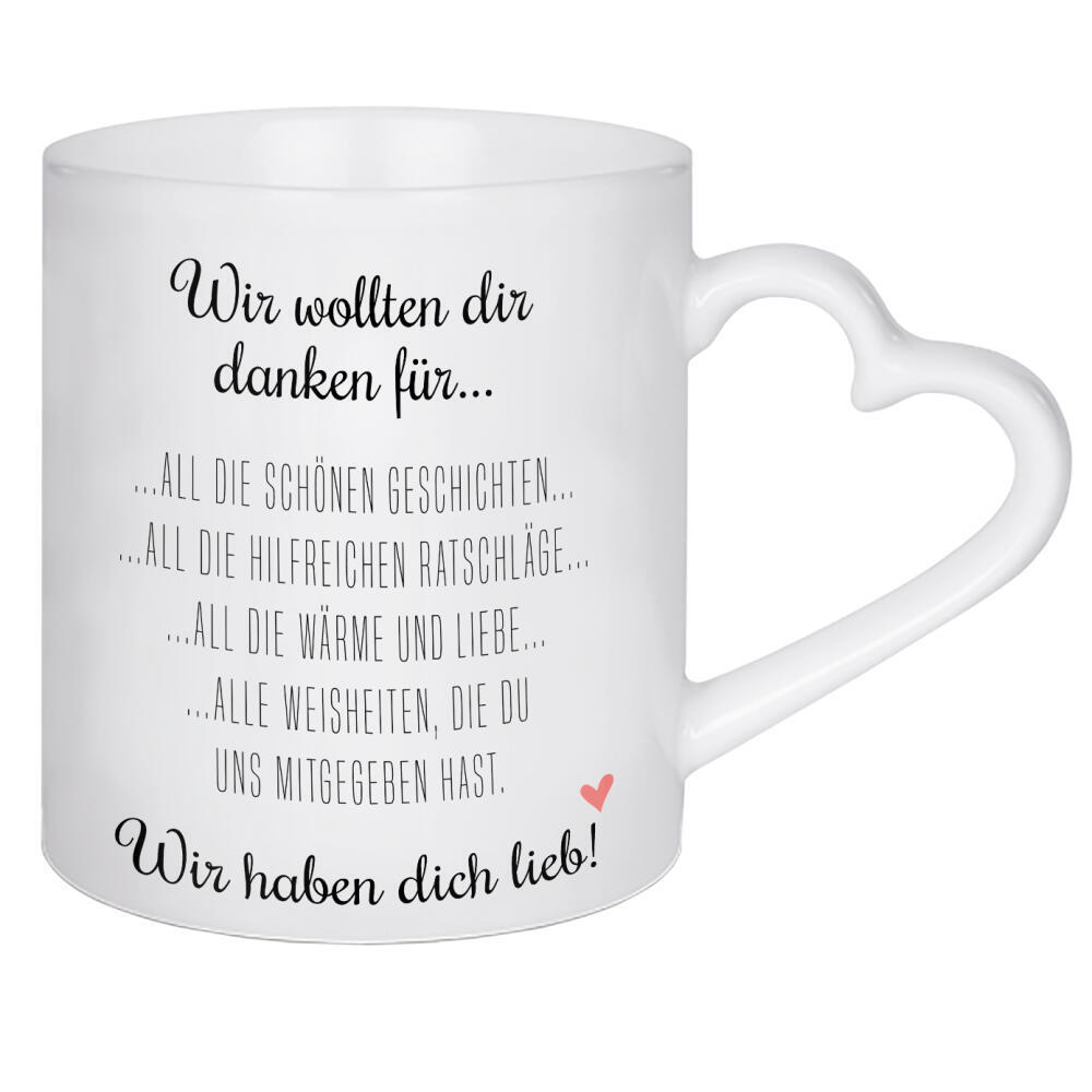 Herztasse "Beste Mutter, beste Oma - Wir" artboxONE - Typografie,Für Mama