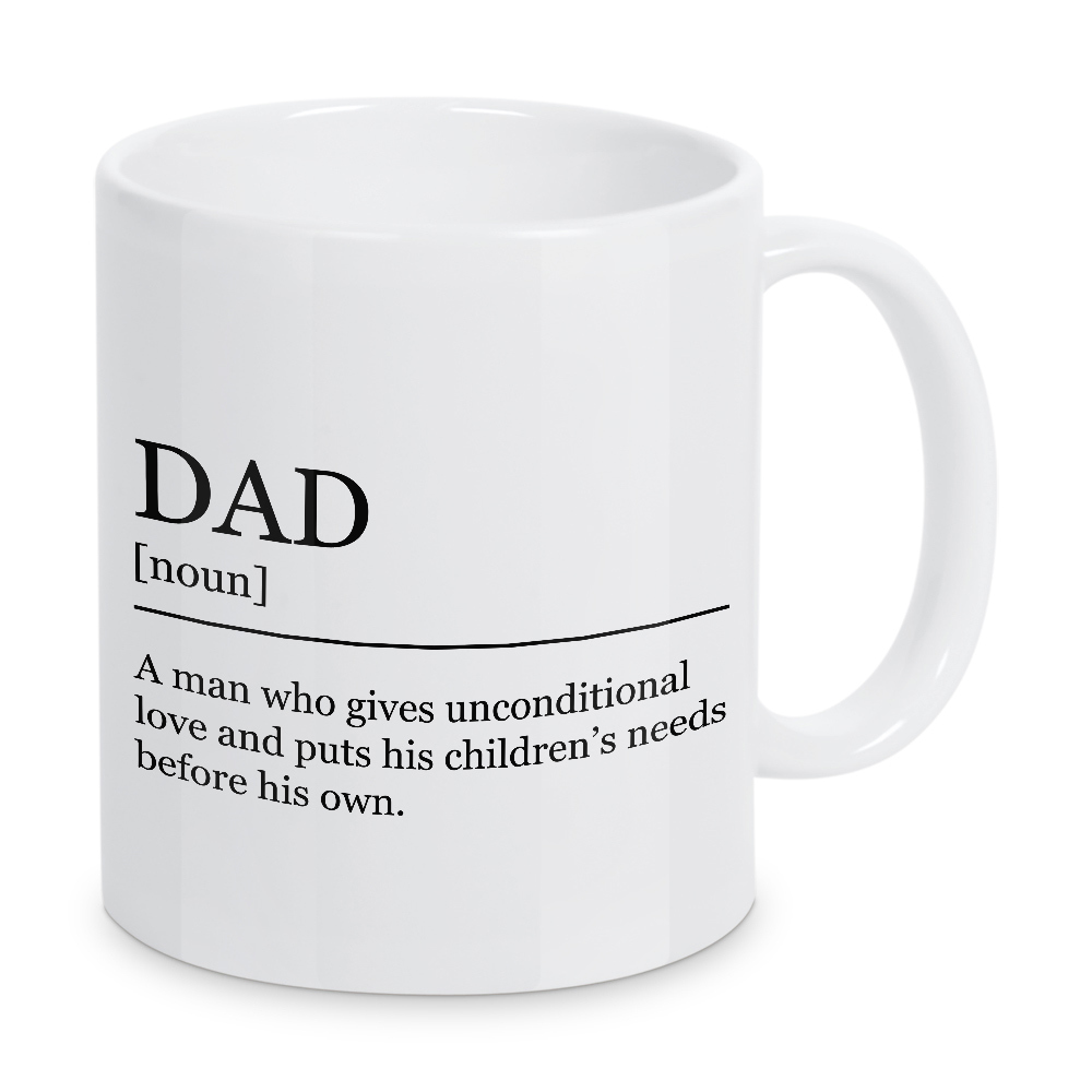 Tasse "Definition Dad unconditional" artboxONE - Schwarzweiß,Für Papa