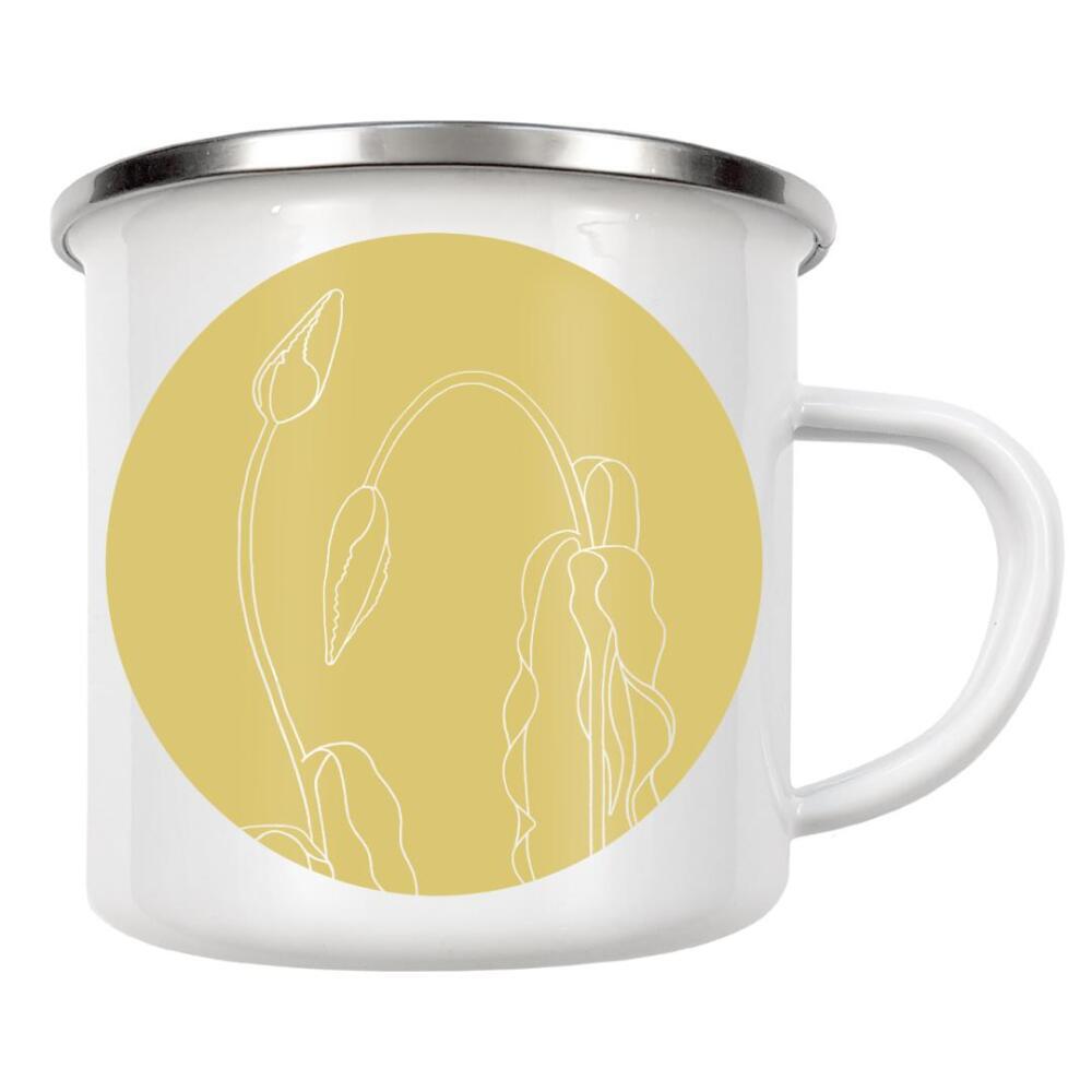 Emaille Tasse "Beautiful tulips yellow" artboxONE - Natur,Floral,Für Mama