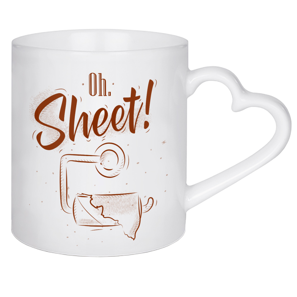 Herztasse "Toilet finish paper graphics craft" artboxONE - Typografie - Toilet