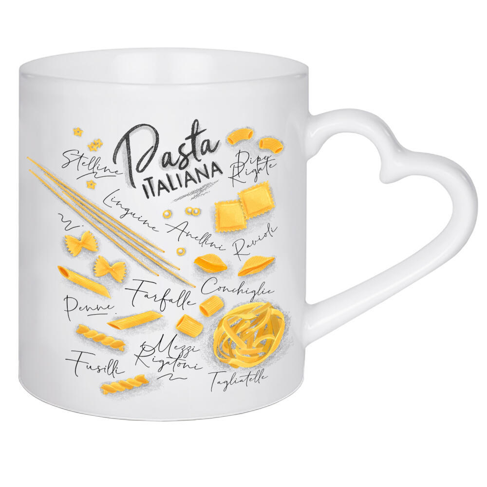 Herztasse "Pasta italiana" artboxONE - Essen & Trinken