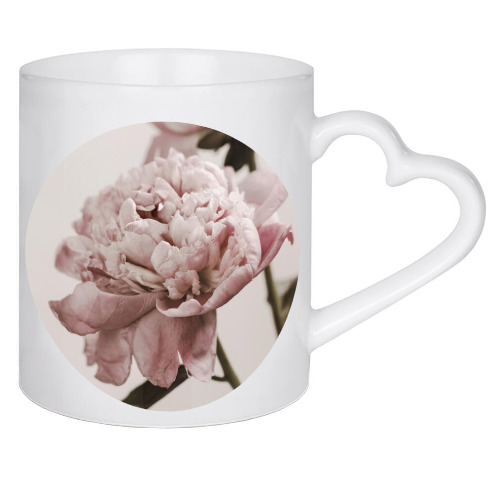 Herztasse "Pastel Pink Peonies" artboxONE - Natur,Floral - Peonies,Peony,Floral,Pink floral,Rose gold floral