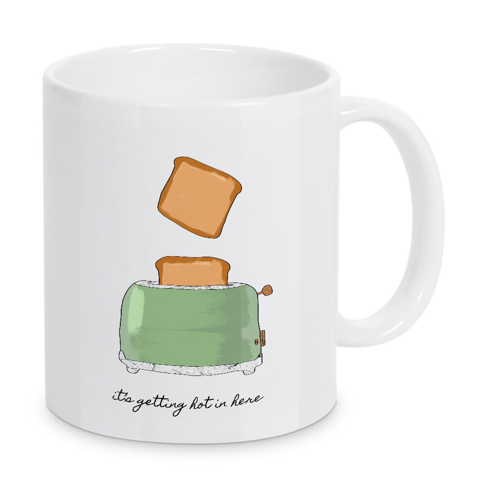 Tasse "It's Getting Hot in Here" artboxONE - Typografie,Essen & Trinken,Musik,Marmor,Lustig