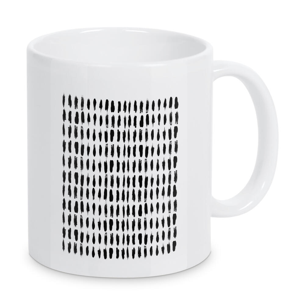 Tasse "Monochrome Brushstrokes" artboxONE - Schwarzweiß
