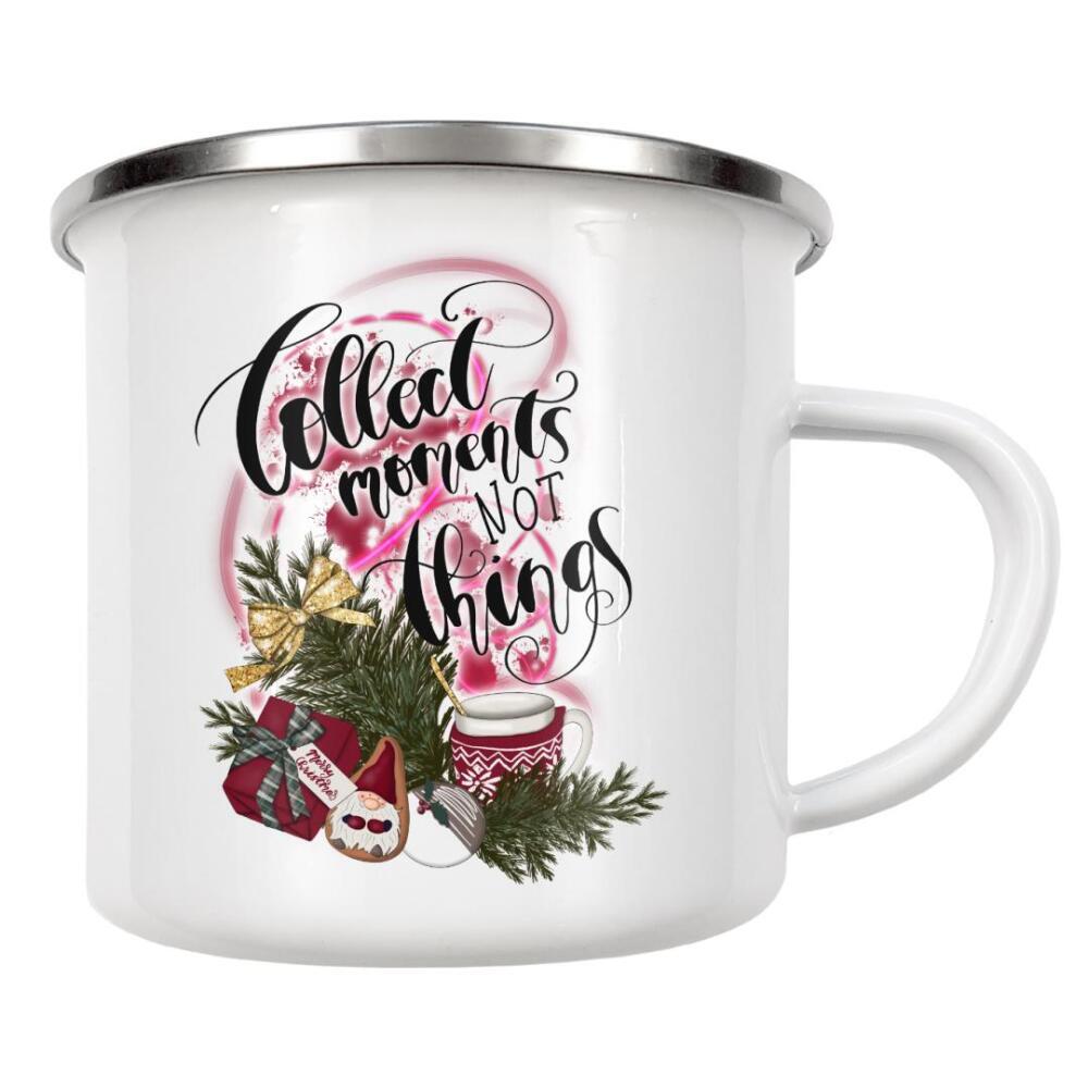 Emaille Tasse "Christmas Quote" artboxONE - Weihnachten,Festivals,Lustig