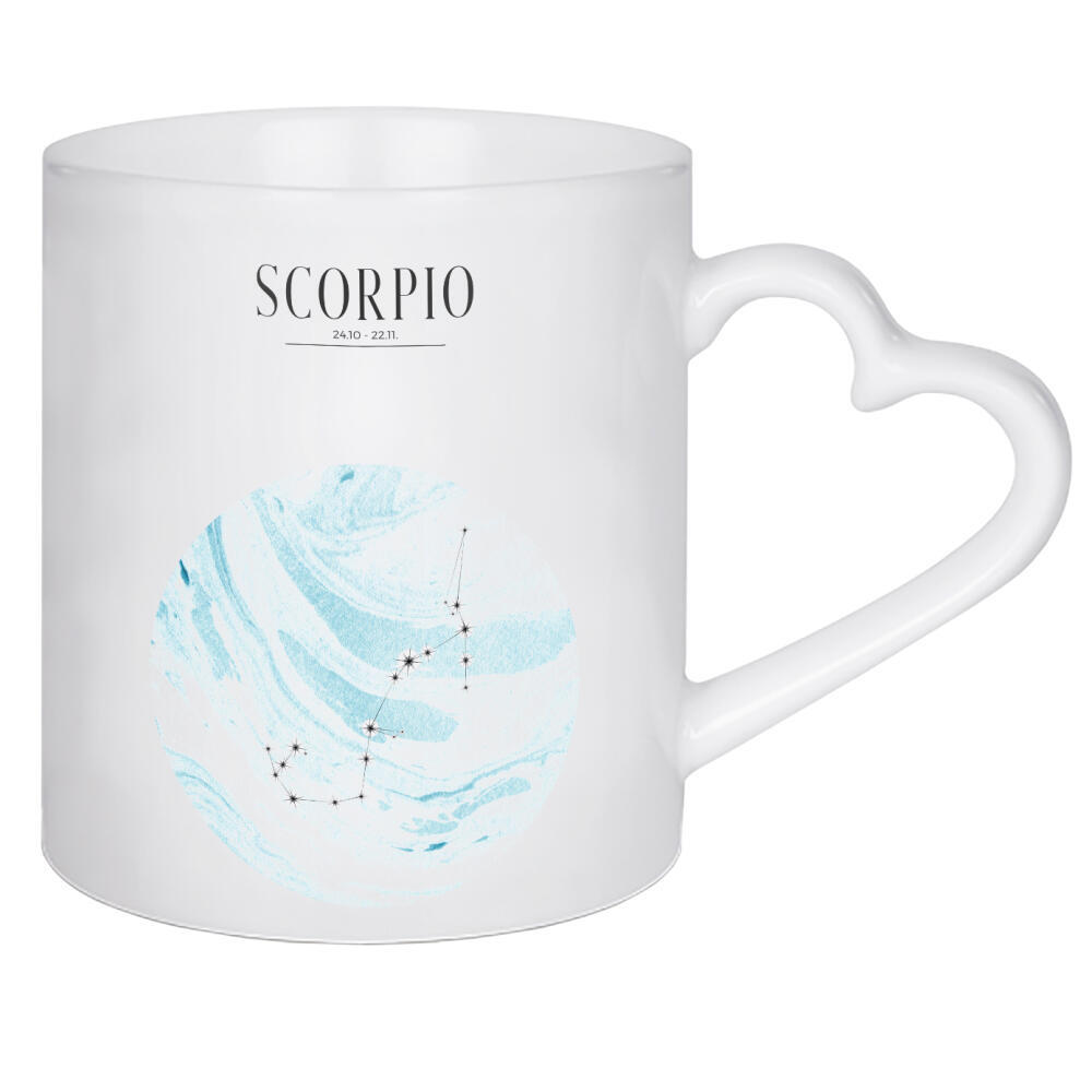 Herztasse "SKORPION | SCORPIO" artboxONE - Typografie,Für Kinder,Fiktion