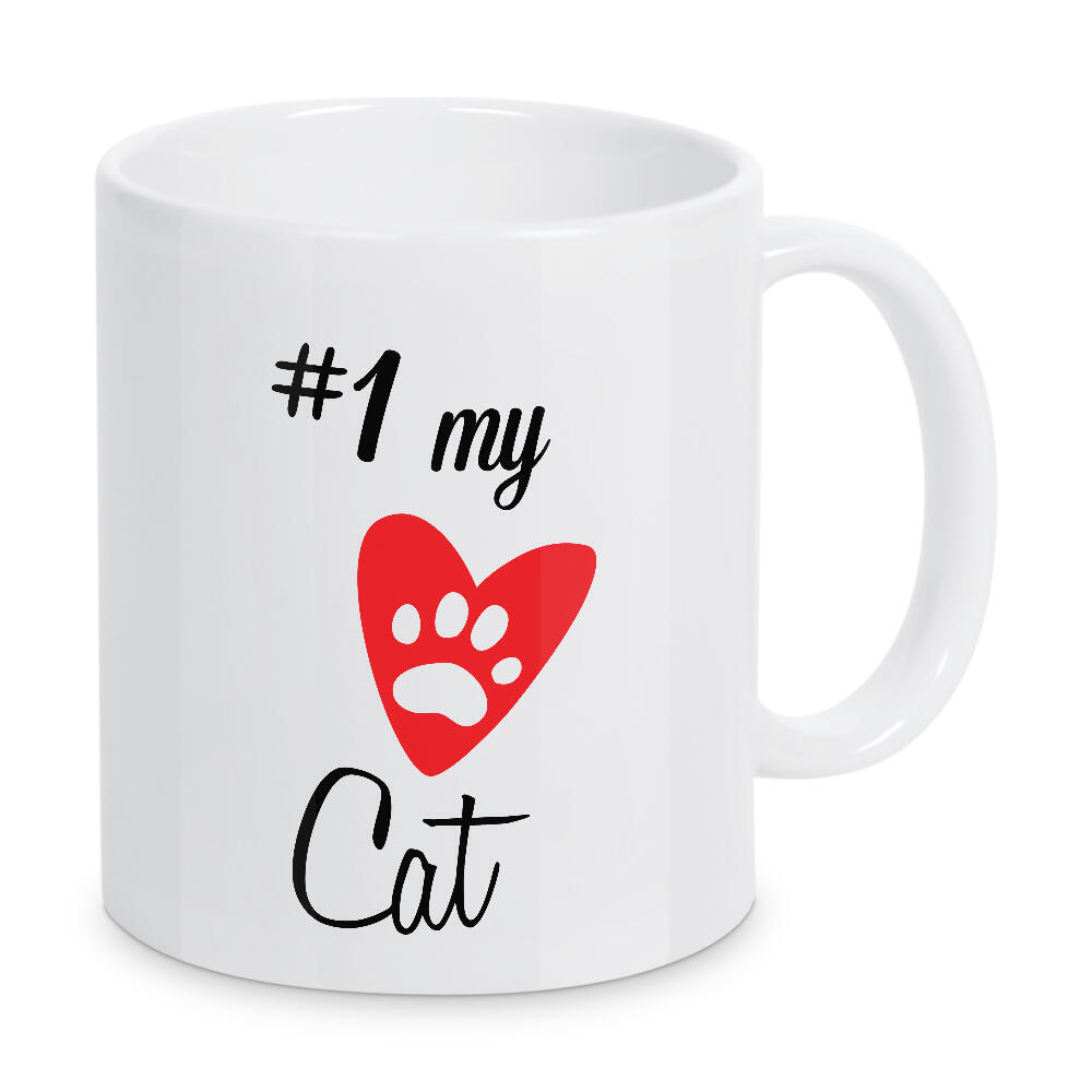 Tasse "Meine Katze" artboxONE - Typografie,Tiere,Schwarzweiß