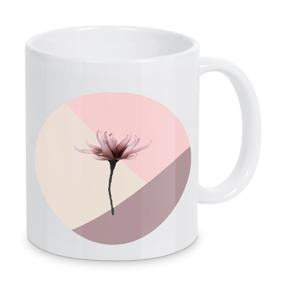 Tasse "Aesthetic Flower" artboxONE - Natur,Floral,Geometrie - Blume,Mit blumen,Natur,Geometrie,Minimalismus,Blume,Zart,Natur