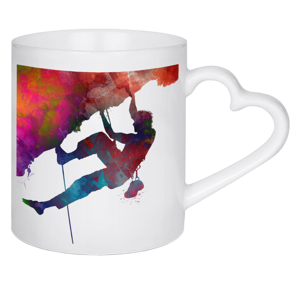 Herztasse "Climber sport art" artboxONE - Sport,Sport / Motivation