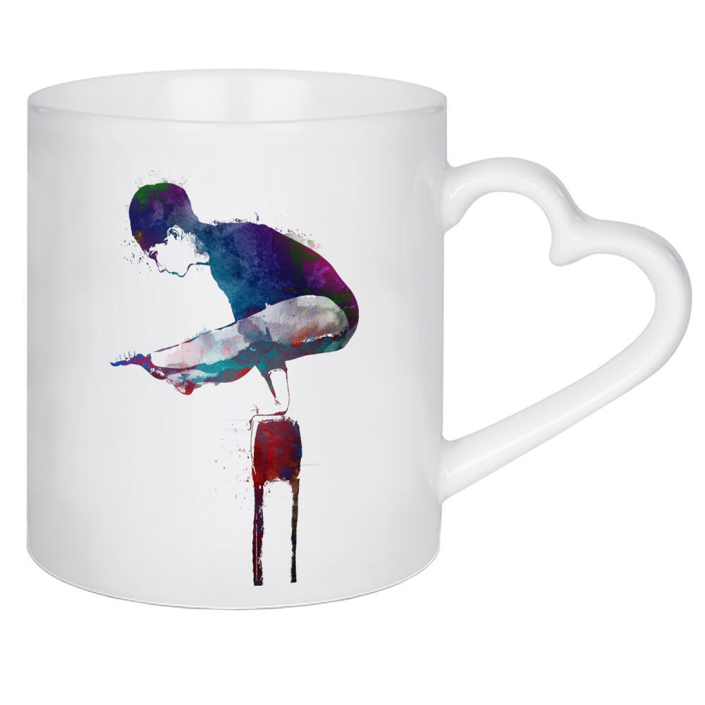 Herztasse "Gymnast sport art" artboxONE - Sport