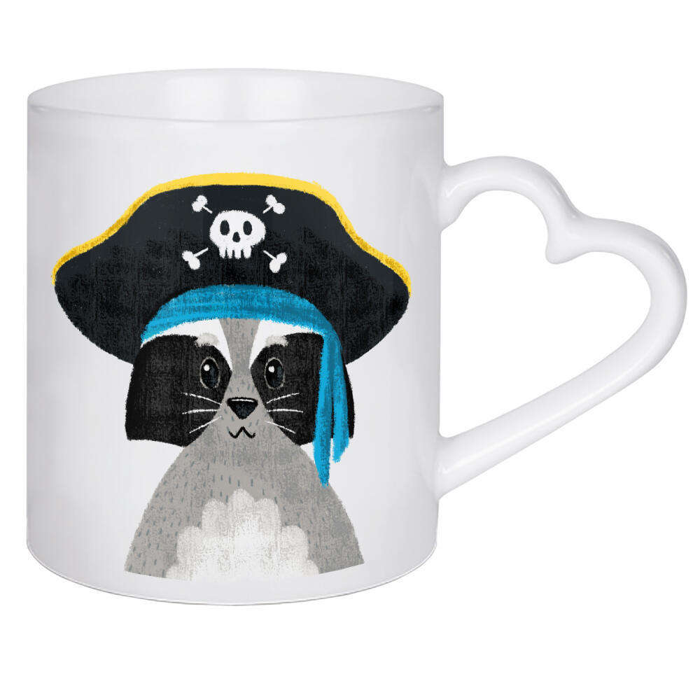 Herztasse "Ahoi Waschbär!" artboxONE - Für Kinder,Tiere