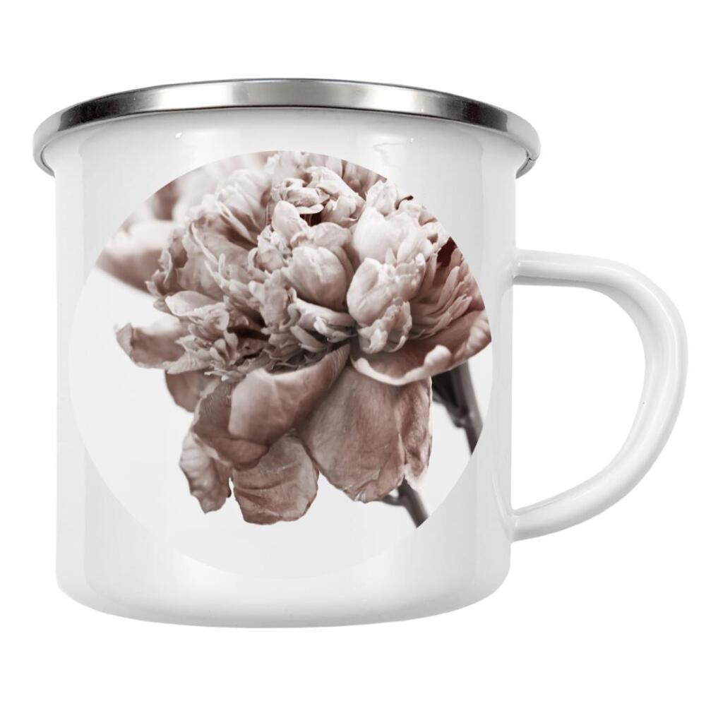 Emaille Tasse "Modern Peony" artboxONE - Natur,Floral - Peony,Floral,Blume,Flower,Botanical,Brauty,Closeup,Nature,Natur