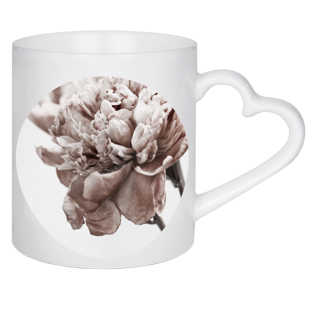Herztasse "Modern Peony" artboxONE - Natur,Floral - Peony,Floral,Blume,Flower,Botanical,Brauty,Closeup,Nature,Natur