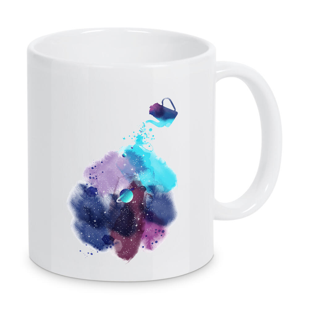 Tasse "Galaxy tea" artboxONE - Fiktion,Galaxy,Lustig - Galaxie,Kosmos,Tee,Tea,Galaxy,Cup,Tasse,Teetasse,Teapot,Aquarell illustration,Teekanne,Symbol