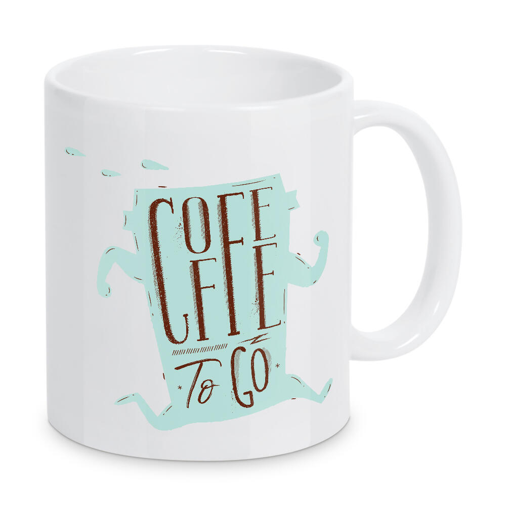 Tasse "Silhouette coffee to go brown" artboxONE - Essen & Trinken,Lustig