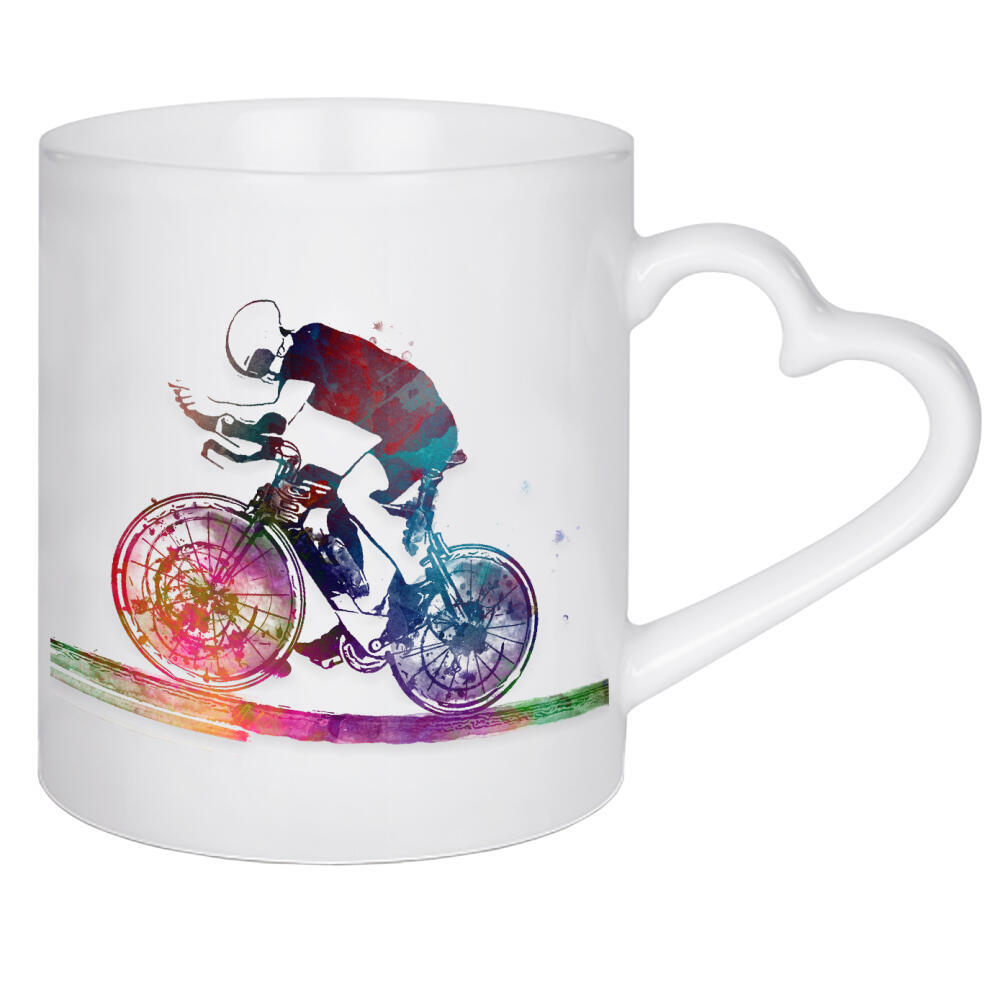 Herztasse "Cyclist" artboxONE - Sport,Sport / Motivation