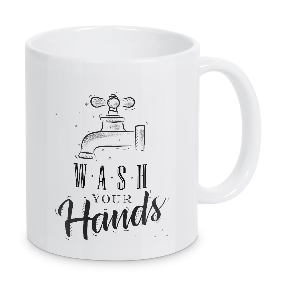 Tasse "Bathroom faucet graphic" artboxONE - Typografie,Für Kinder,Für Mama,Für Papa