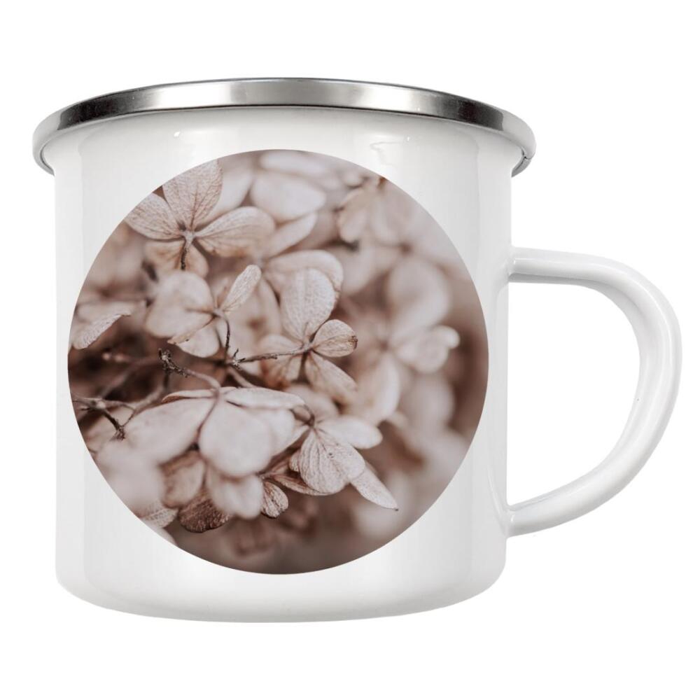 Emaille Tasse "White Flower in Spring" artboxONE - Natur,Reise,Floral