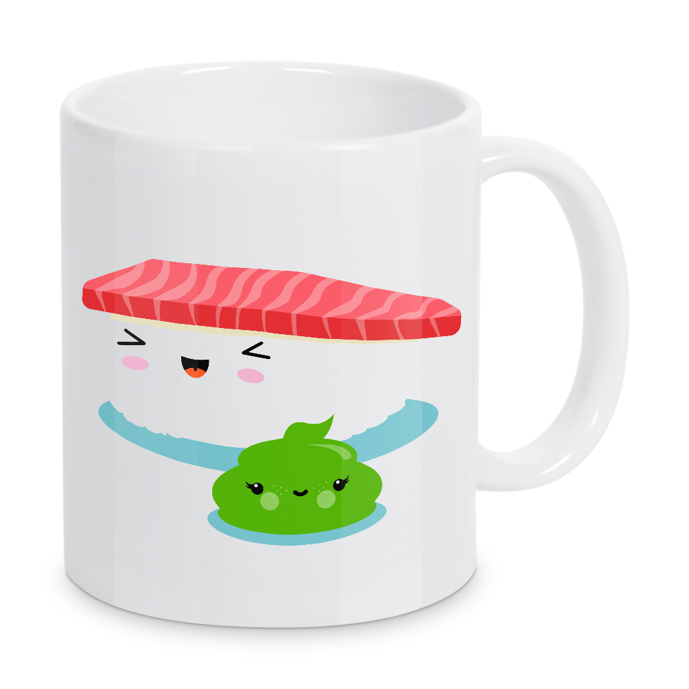 Tasse "Sushi-Freunde Nigiri und Wasabi" artboxONE - Für Kinder,Essen & Trinken