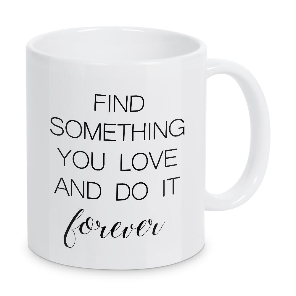 Tasse "Love forever 2" artboxONE - Typografie,Schwarzweiß,Liebe