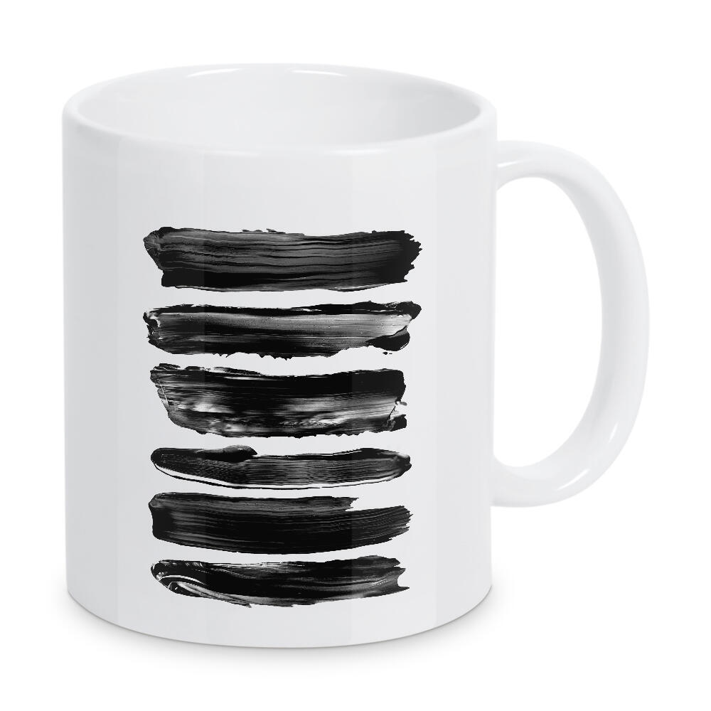 Tasse "Brush Strokes in Black" artboxONE - Für Kinder,Abstrakt,Streetart,Für Mama,Für Papa