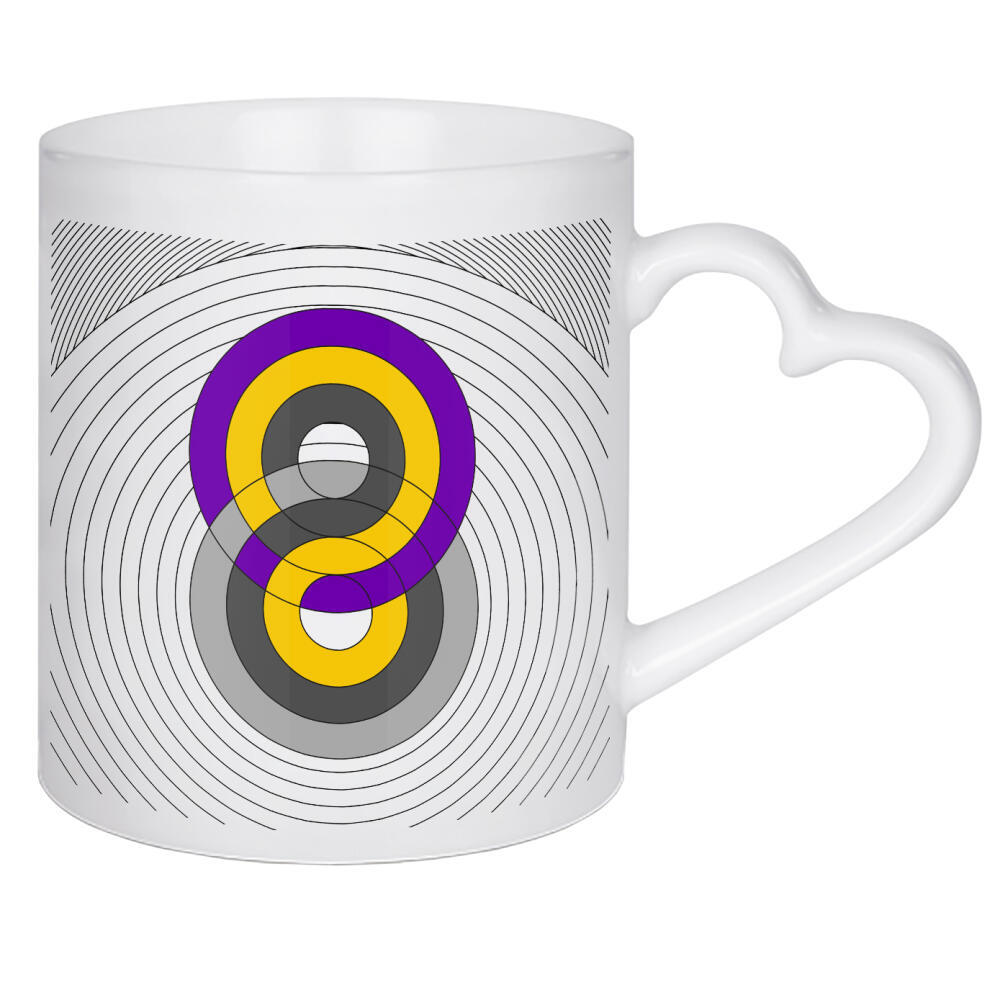 Herztasse "8 Loop" artboxONE - Typografie,Abstrakt,Geometrie