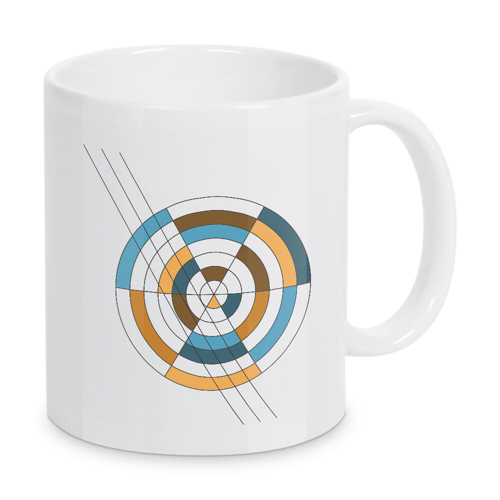 Tasse "7 Circles" artboxONE - Typografie,Abstrakt,Geometrie,Buchstaben / O