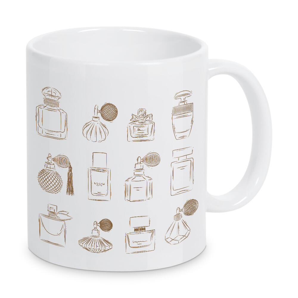 Tasse "Perfume vintage bottles beige" artboxONE - Für Kinder,Fashion,Für Mama,Für Papa,Männer