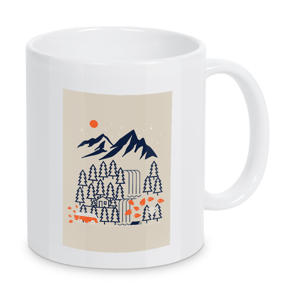 Tasse "Explore And Adventure" artboxONE - Natur,Reise,Geometrie,Liebe