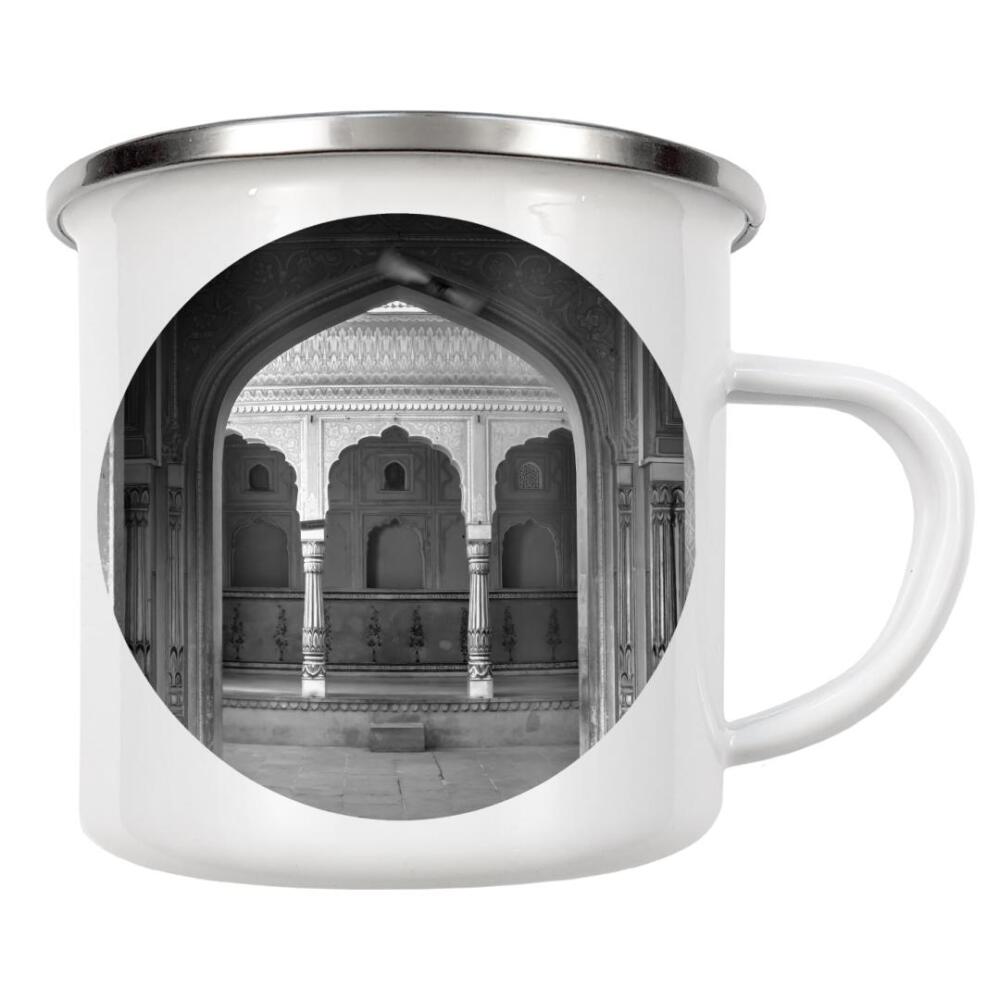 Emaille Tasse "India Pointed Arch" artboxONE - Reise,Architektur,Reise / Asien,Reise / Länder,Städte / Weitere
