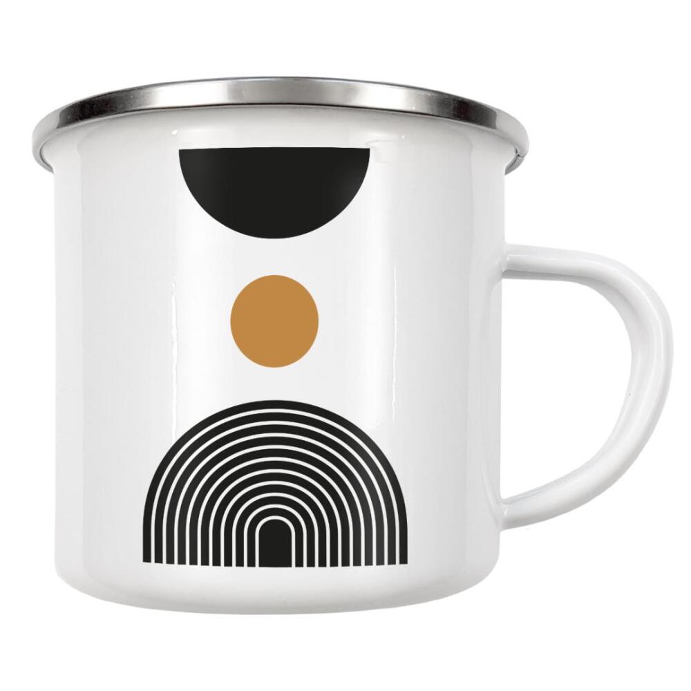 Emaille Tasse "Mid Century study no.three" artboxONE - Abstrakt,Geometrie