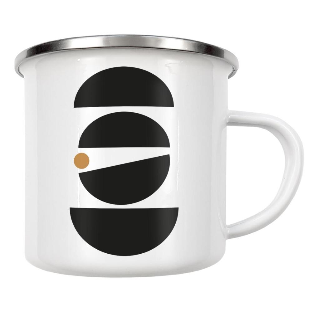 Emaille Tasse "Mid Century study no.eleven" artboxONE - Abstrakt,Geometrie