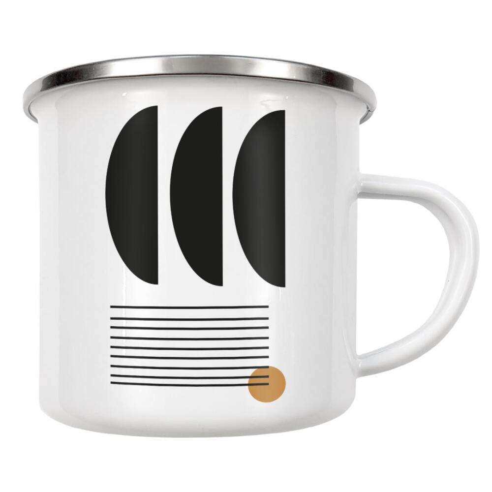 Emaille Tasse "Mid Century study no.thirteen" artboxONE - Abstrakt,Geometrie
