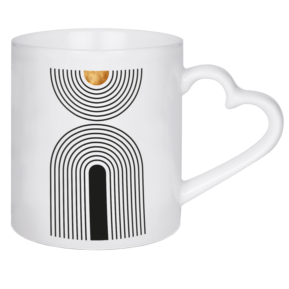 Herztasse "Mid Century study no.twentyeight" artboxONE - Abstrakt,Geometrie