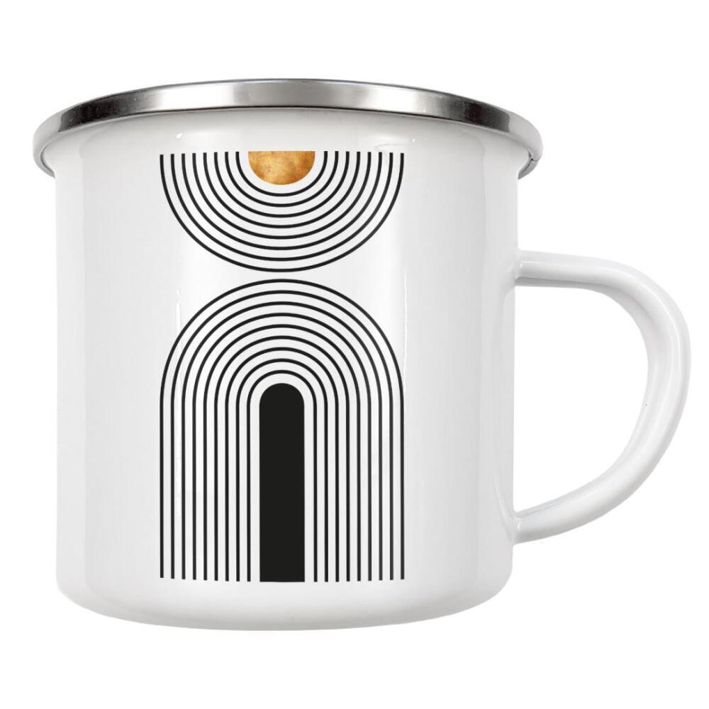 Emaille Tasse "Mid Century study no.twentyeight" artboxONE - Abstrakt,Geometrie