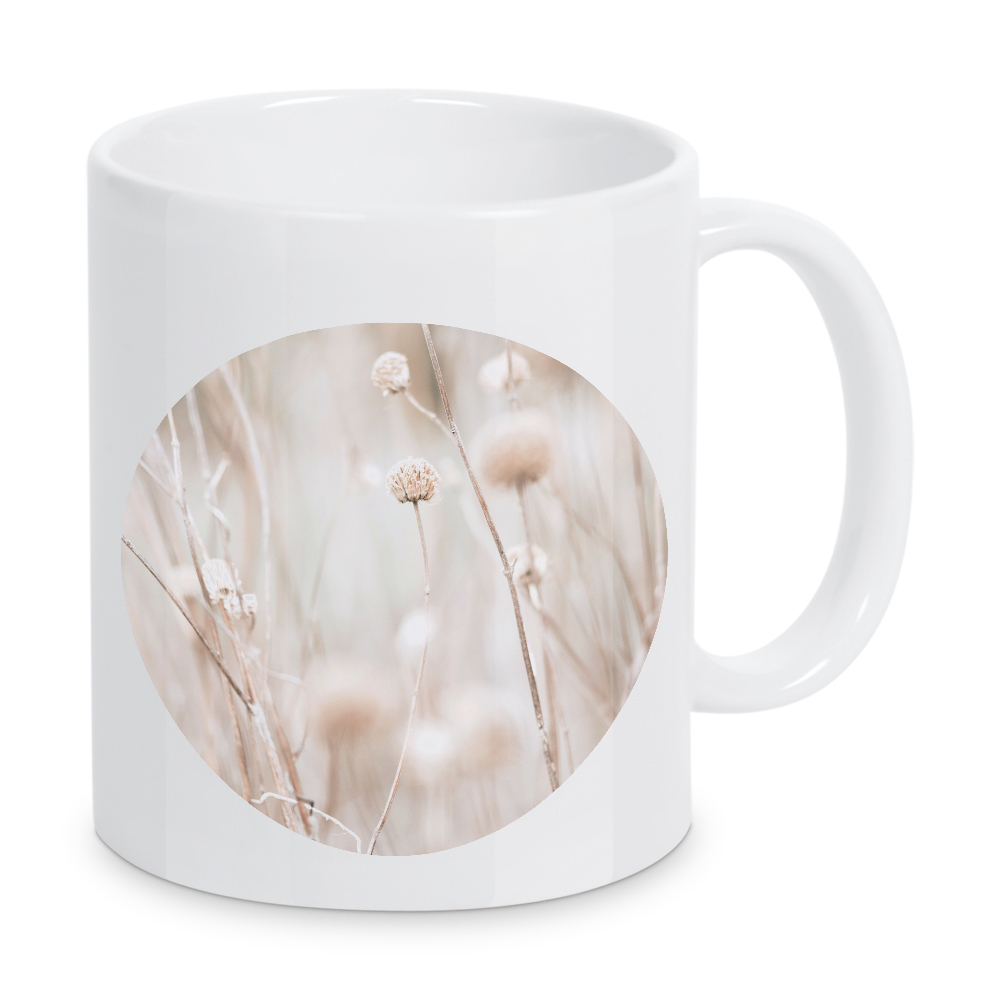 Tasse "Modern Plant l" artboxONE - Natur,Floral - Minimalist plant,Botanical,Pflanzen,Boho,Plants,Minimal,Minimalistisch,Beige