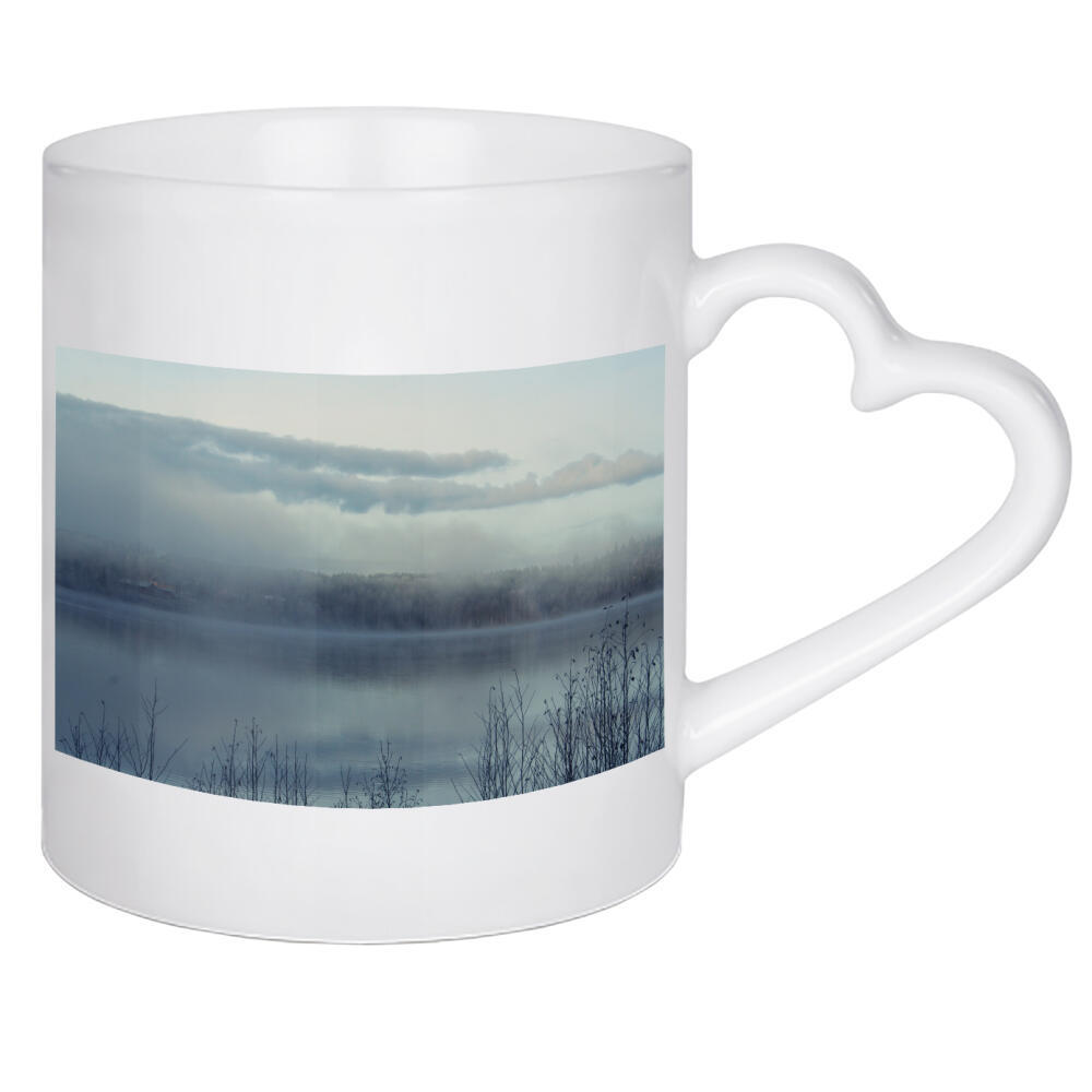 Herztasse "Gefrorener Seeblick" artboxONE - Natur,Reise / Länder