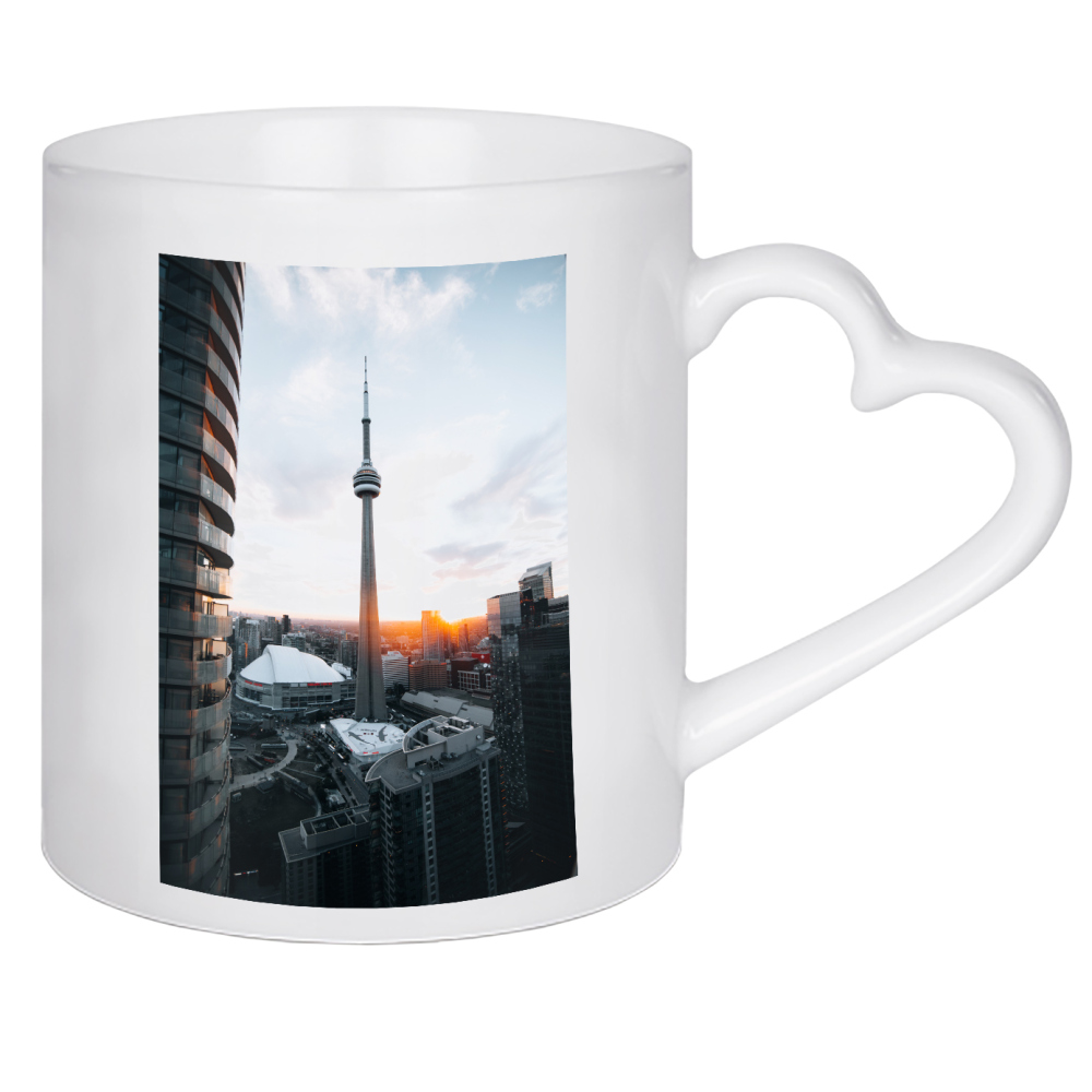 Herztasse "Sonnenuntergang Toronto" artboxONE - Städte,Reise,Architektur