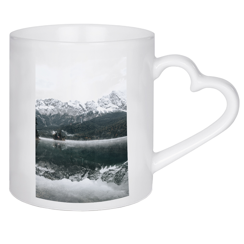 Herztasse "Eibsee am Morgen" artboxONE - Natur,Reise
