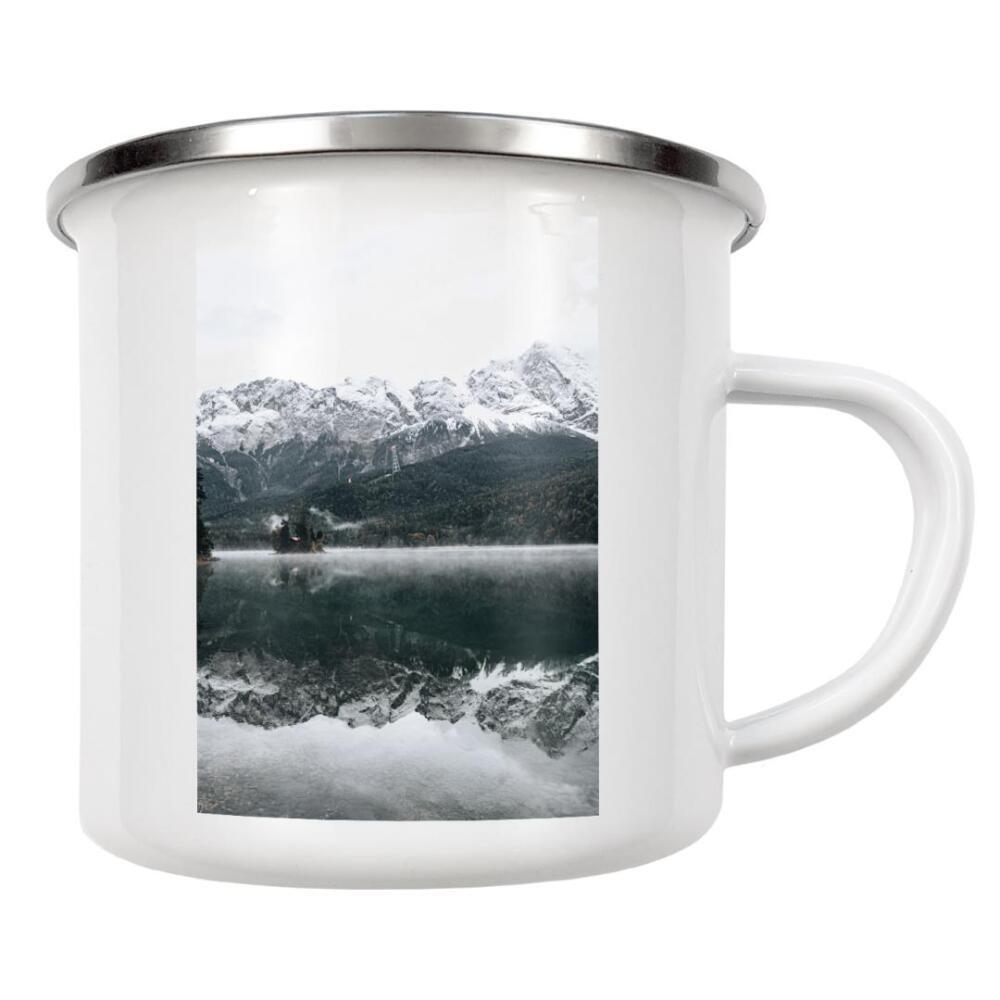 Emaille Tasse "Eibsee am Morgen" artboxONE - Natur,Reise