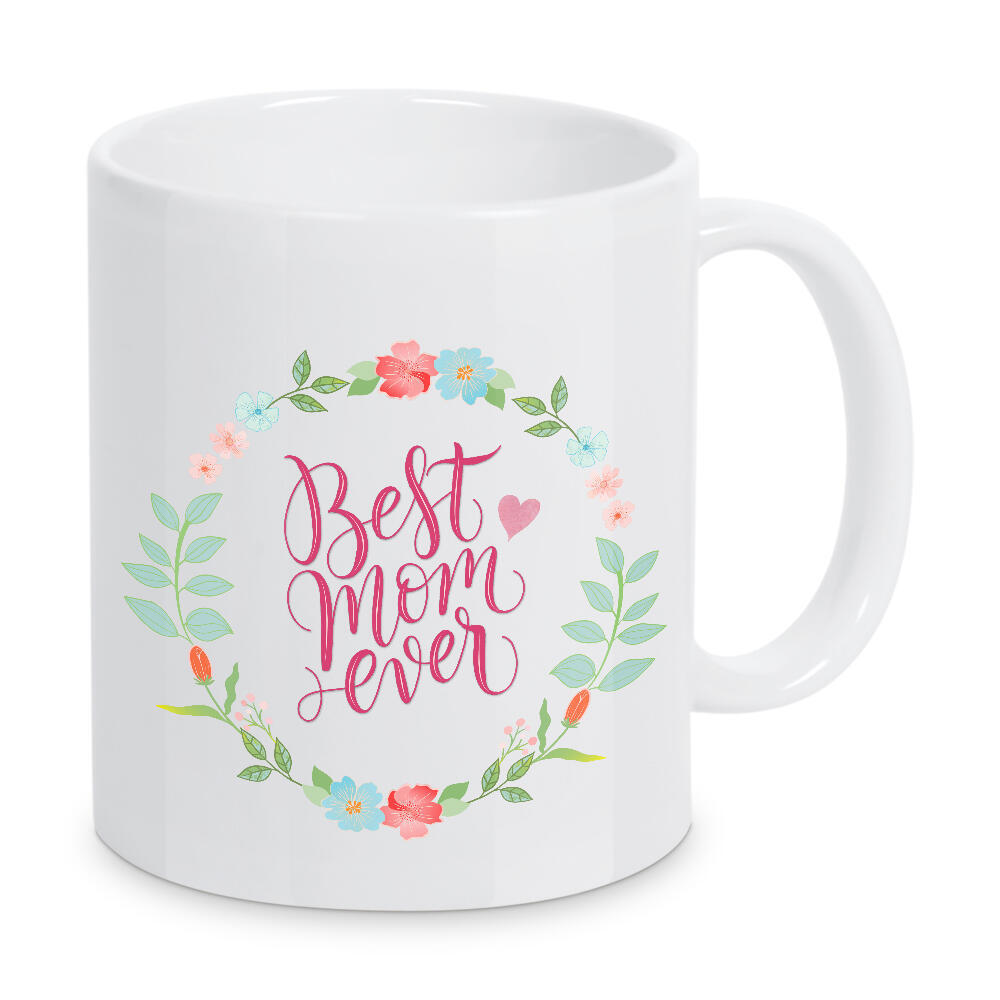 Tasse "Beste Mama" artboxONE - Typografie,Floral,Liebe,Für Mama
