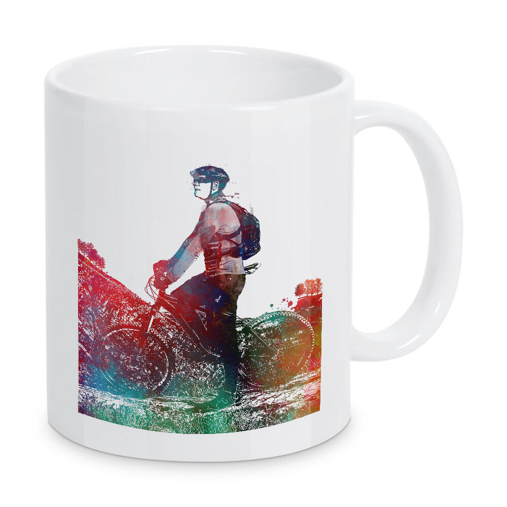 Tasse "Cyclist on a trip" artboxONE - Menschen,Sport,Sport / Motivation