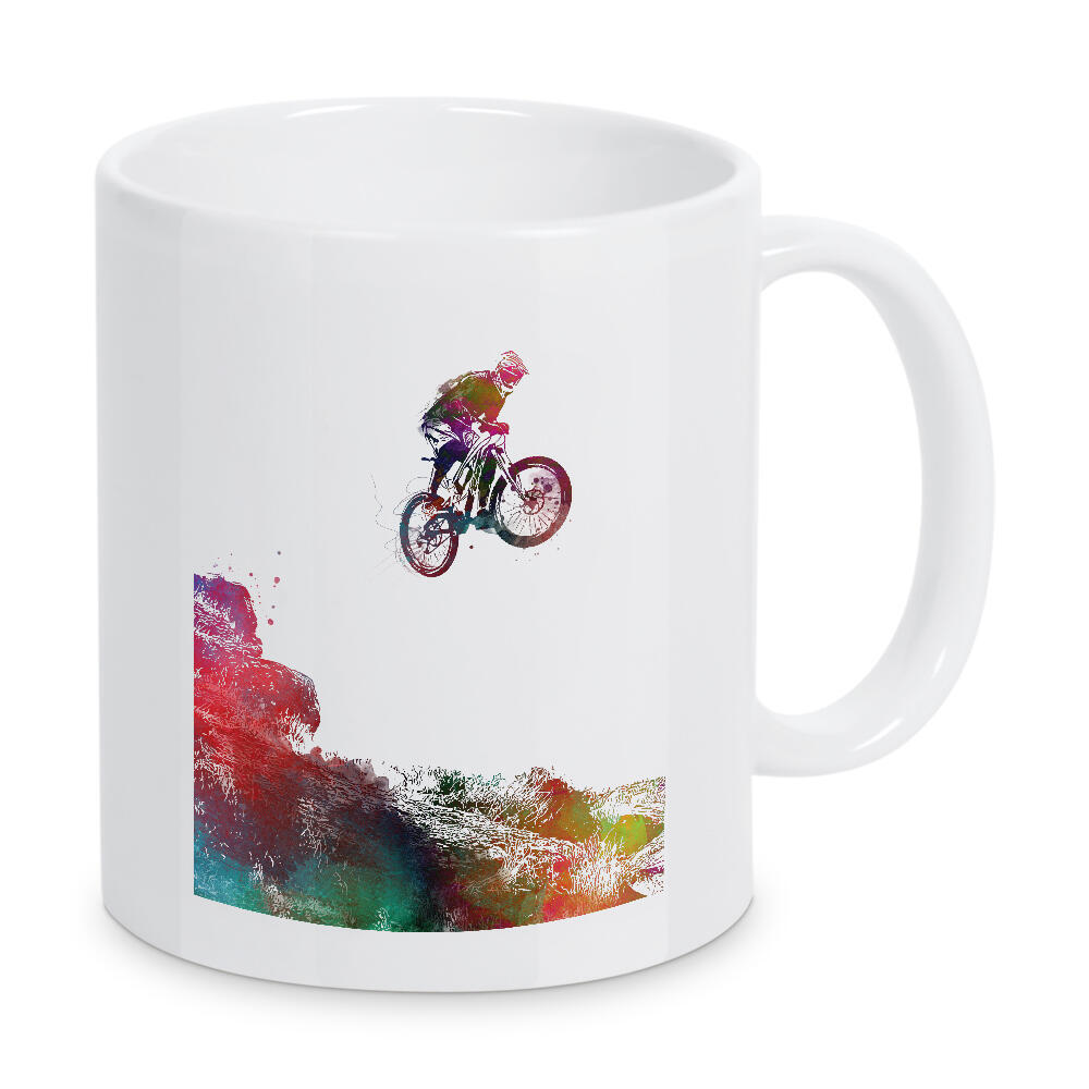 Tasse "Mountain bike" artboxONE - Sport - Sport,Cycling,Cycler,Cyclist,Bicycle,Active,Sports,Tourdefrance,Digital art,Player,Renne,Bike,Fahren,Fahrrad