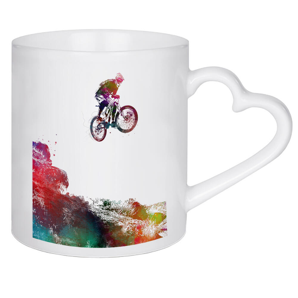 Herztasse "Mountain bike" artboxONE - Sport